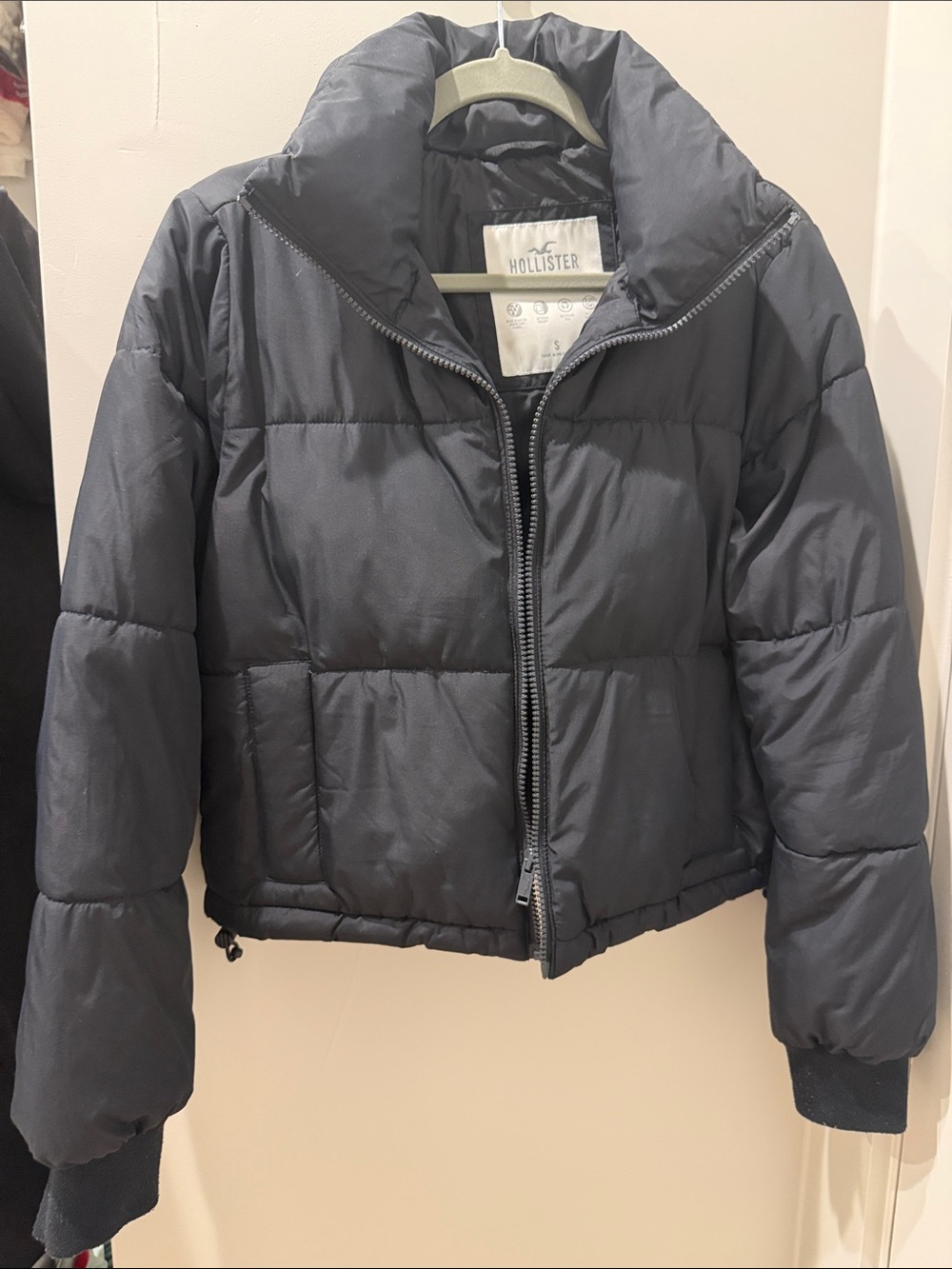 Hollister Black Puffer Jacket